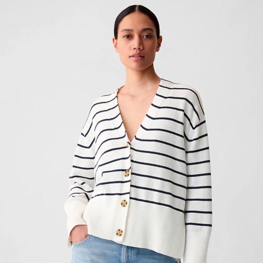 Gap Split Hem Linen Cardigan